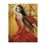 Autumn Fairy Postcard
