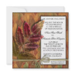 Autumn Fall Wedding invitation