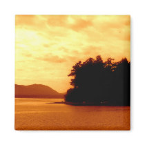 Autumn Flames Fridge Magnet