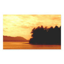 Autumn Flames Rectangle Stickers
