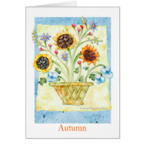 Autumn Flowers Cards