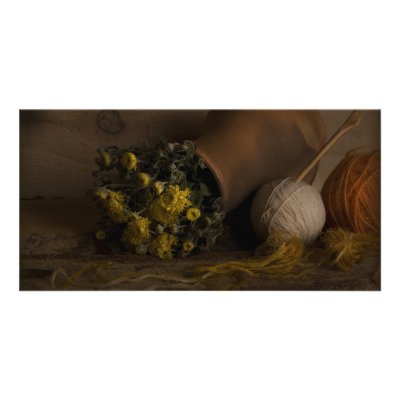 Autumn Flowers Personalized Photo Card by VioDePhoto
