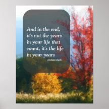 Autumn Foliage Attitude Inspirational Poster