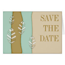 Autumn Foliage Save the Date Notecard