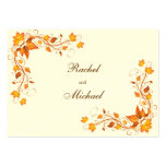 Autumn Foliage Wedding Directions Card Business Cards