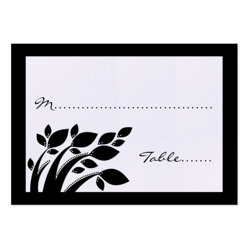 Autumn Foliage Wedding Place Card Business Cards
