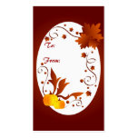 Autumn frame - Gifttag Business Card