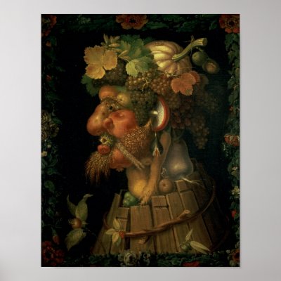 Autumn, from a series depicting the four Poster