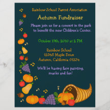 Autumn Fundraiser Flyer Invitation