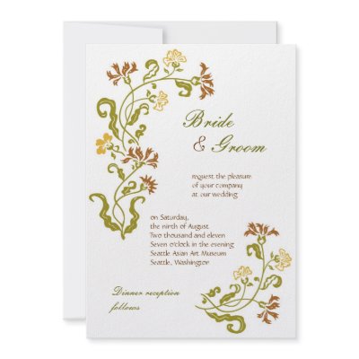 Autumn Garland Invitation by poptasticbride