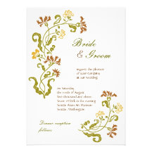 Autumn Garland Invitation
