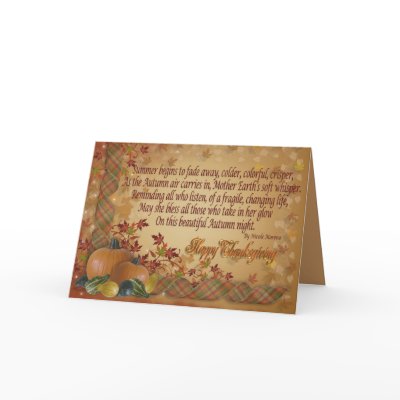 Autumn glow poem Thanksgiving greeting by Irisangel