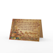 Autumn glow poem Thanksgiving greeting