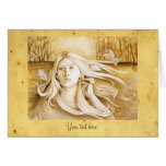 Autumn Goddess with Antique Parchment