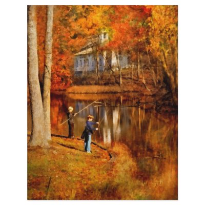 Autumn - Gone Fishing by suburbanscenes