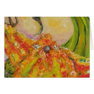Autumn Gourds Greeting Card by OriginalsbyParis