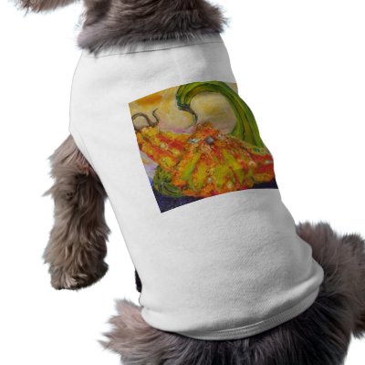 Autumn Gourds Pet Tshirt by OriginalsbyParis