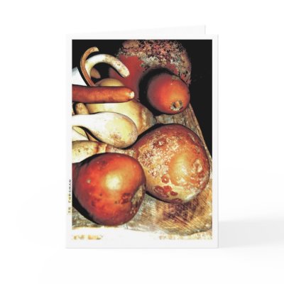 Autumn gourds greeting Card by eyecontact