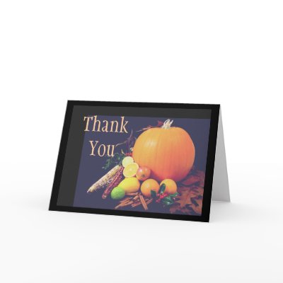 Autumn Harvest Thank You Card by RanchLady