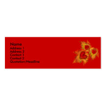 Autumn Hearts Profile Cards Business Card Template