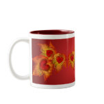 Autumn Hearts Red Mug