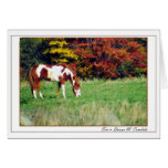Autumn Horse III Greeting Card