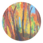 Autumn Impressionism Forest  Stickers