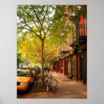 Autumn in Alphabet City, East Village, Medium Poster