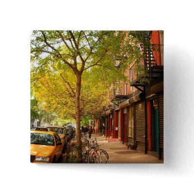 Autumn in Alphabet City, East Village, NYC Buttons by NYThroughTheLens