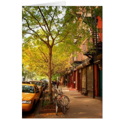 Autumn in Alphabet City, East Village, NYC Greeting Card by NYThroughTheLens