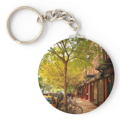 Autumn in Alphabet City, East Village, NYC Key Chains by NYThroughTheLens