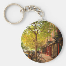 Autumn in Alphabet City, East Village, NYC Key Chains