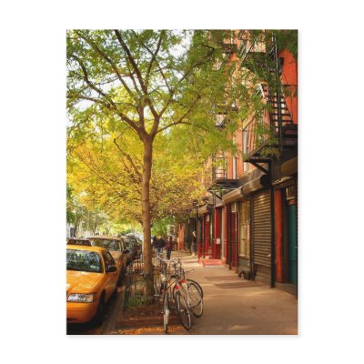 Autumn in Alphabet City, East Village, NYC Postcard by NYThroughTheLens