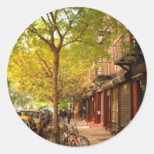 Autumn in Alphabet City, East Village, NYC Sticker