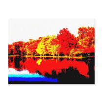 Autumn in Primary Colours Post Cards