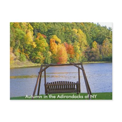 Autumn in the Adirondacks of NY Postcard by nhmgifts