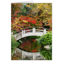 Autumn in the Japanese Gardens Greeting Card