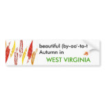 Autumn in West Virginia Bumper Sticker bumper stickers