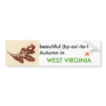 Autumn in West Virginia Bumper Sticker bumper stickers