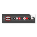 Autumn Lake "1950s ROBOTICS" Bumper Sticker bumper stickers