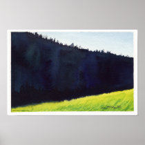 Autumn Lake "MORNING SHADOW" Poster