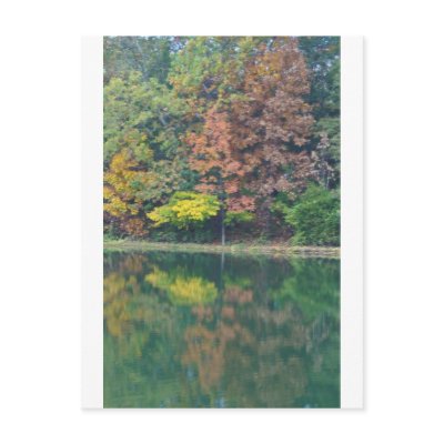 Autumn Lake Reflections by mbgphoto