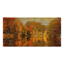 Autumn - Landscape - Autumn in Westfield - NJ Custom Photo Card