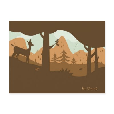 Autumn Landscape Postcard by billoneil