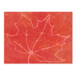 Autumn Leaf Art Post Cards