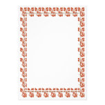 Autumn Leaf Border Personalised Invitations