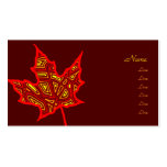 Autumn Leaf Business Cards