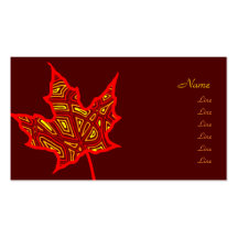 Autumn Leaf Business Cards