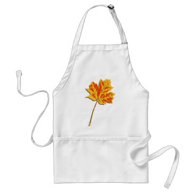 Autumn leaf FALL apron by scarletquill