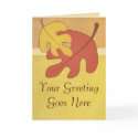 Autumn Leaf Greeting Card